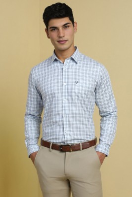 Allen Solly Men Checkered Formal White Shirt