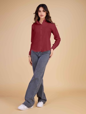 STYLEELITE Women Solid Casual Red Shirt