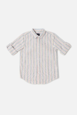 Allen Solly Boys Striped Casual Multicolor Shirt
