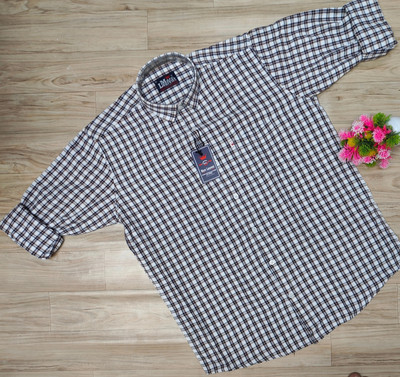 TIKI TEES TREND Men Checkered Casual Blue Shirt