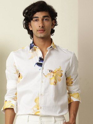 RARE RABBIT Men Printed Casual Multicolor Shirt