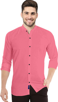 VTEXX Men Solid Casual Pink Shirt