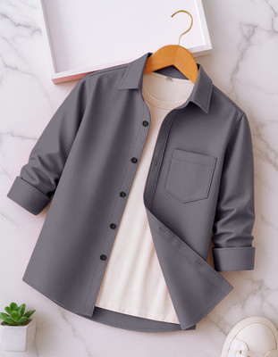 IMANFASHION Boys Solid Casual Multicolor Shirt