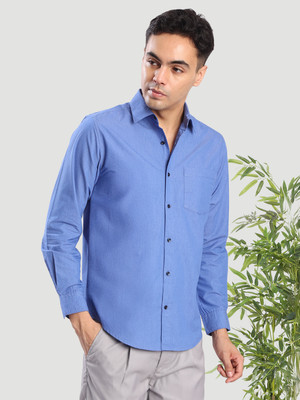 iVOC Men Solid Casual Light Blue Shirt
