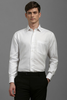 LOUIS PHILIPPE Men Solid Formal White Shirt