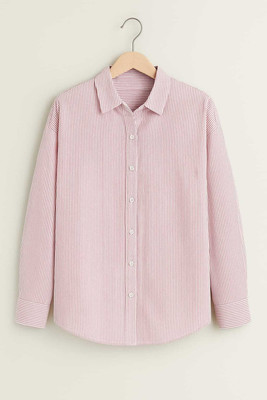 Sahiba Women Striped Casual Pink Shirt