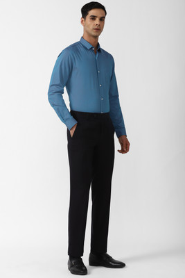 PETER ENGLAND Men Printed Formal Blue Shirt