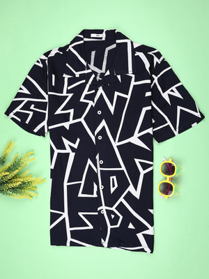 V-MART Boys Printed Casual Blue Shirt