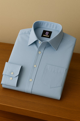 PROBEX INTERNATIONAL Men Solid Casual Light Blue Shirt