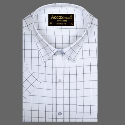 ACCOX Men Checkered Formal Multicolor Shirt