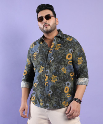 Instafab Plus Men Printed Casual Multicolor Shirt