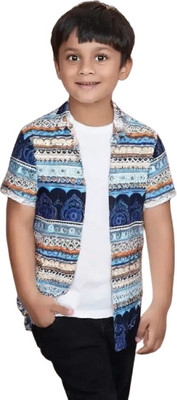Sanwariyaa Boys Printed Casual Multicolor Shirt