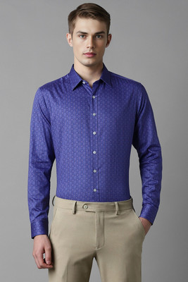 LOUIS PHILIPPE Men Printed Formal Purple Shirt