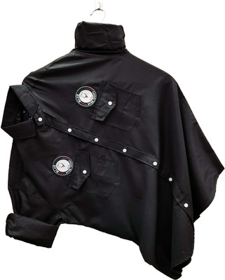 Lonexo Men Solid Casual Black Shirt