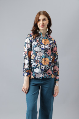 Attire Empire Women Printed Casual Multicolor Shirt