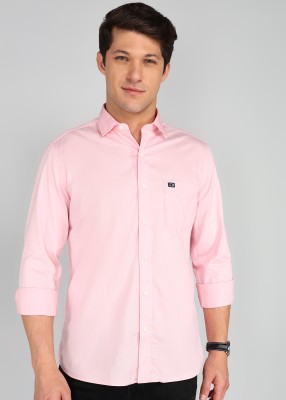 Arrow Sport Men Solid Casual Pink Shirt