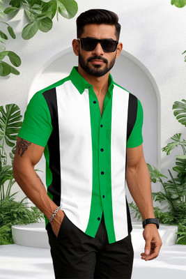 jnm Men Color Block Formal Multicolor Shirt