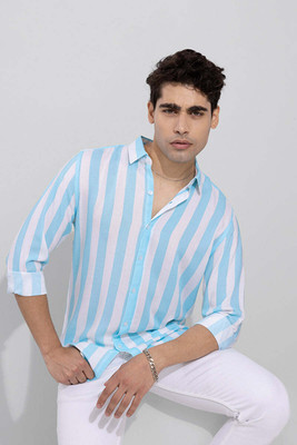 Jai Textiles Men Striped Casual Multicolor Shirt