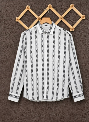 shreenathji enterprise Men Printed Party White Shirt