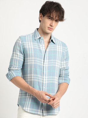 THE BEAR HOUSE Men Checkered Casual Multicolor Shirt