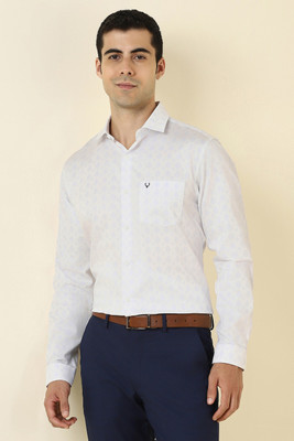 Allen Solly Men Printed Formal White Shirt