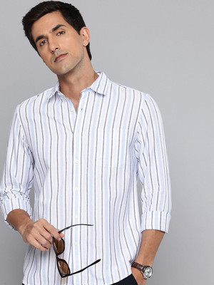 FLYING MACHINE Men Solid Casual White Shirt