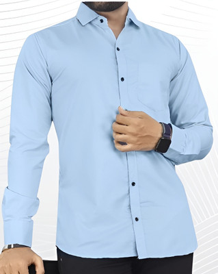 DMJ Women Solid Casual Light Blue Shirt