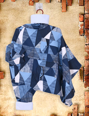 MOXTE Men Printed Casual Blue Shirt