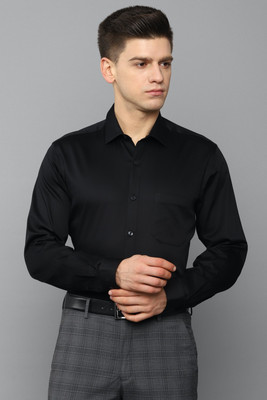 LOUIS PHILIPPE Men Solid Formal Black Shirt