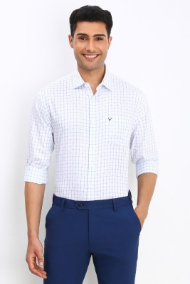 Allen Solly Men Checkered Formal White Shirt