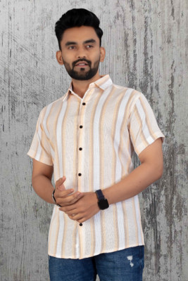 Pribha Fashion Men Striped Formal Multicolor Shirt