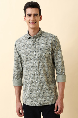 Allen Solly Men Printed Casual Green Shirt