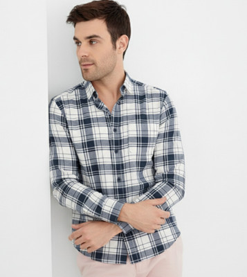 U TURN Men Checkered Casual Black Shirt