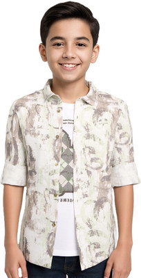 Charchit Boys Printed Casual Multicolor Shirt
