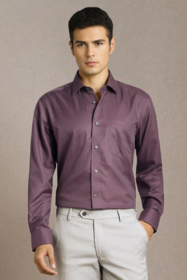 LOUIS PHILIPPE Men Solid Formal Purple Shirt