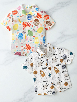 Sparrow ENTERPRISE Boys Printed Casual Multicolor Shirt
