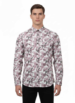Poshpinz Men Geometric Print Casual Multicolor Shirt