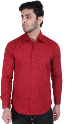 PRV Fashion Men Printed Casual Red Shirt