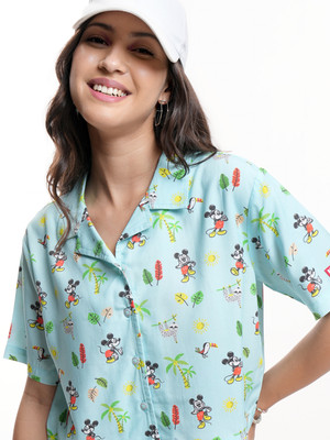 Tokyo Talkies Women Printed Casual Multicolor Shirt