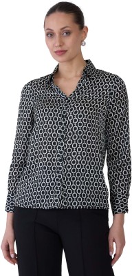 SALT ATTIRE Women Printed Casual Black Shirt