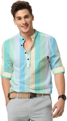 GANGAUR CREATION Men Striped Casual Multicolor Shirt