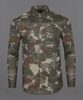 french crown Men Printed Casual Multicolor Shirt
