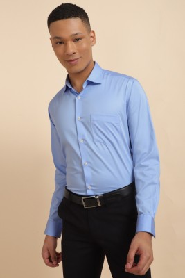 Allen Solly Men Solid Formal Light Blue Shirt