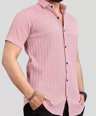 JAX FOR Men Solid Casual Pink Shirt