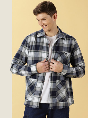 THOMAS SCOTT Men Checkered Casual Multicolor Shirt