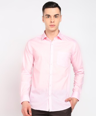 PARK AVENUE Men Solid Formal Pink Shirt