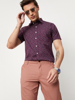 MAX Men Printed Casual Green, Pink, Purple Shirt