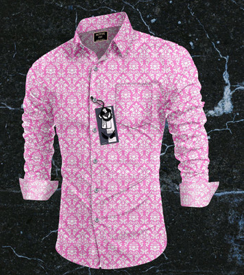 swstikenterprise Men Solid Formal Pink Shirt