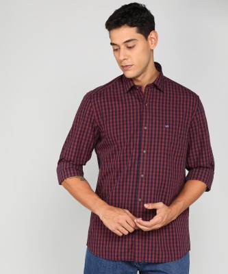 Arrow Sport Men Checkered Casual Maroon Shirt