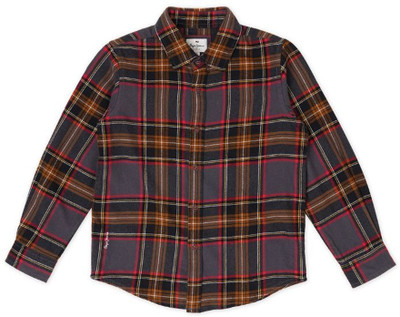 Pepe Jeans Boys Checkered Casual Multicolor Shirt